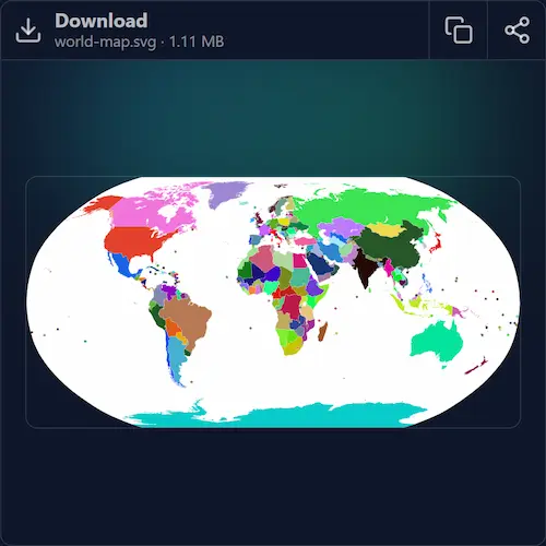 Color-code countries on a world map for any data visualization needs. I created this to visualize groups of countries for Wikipedia articles.